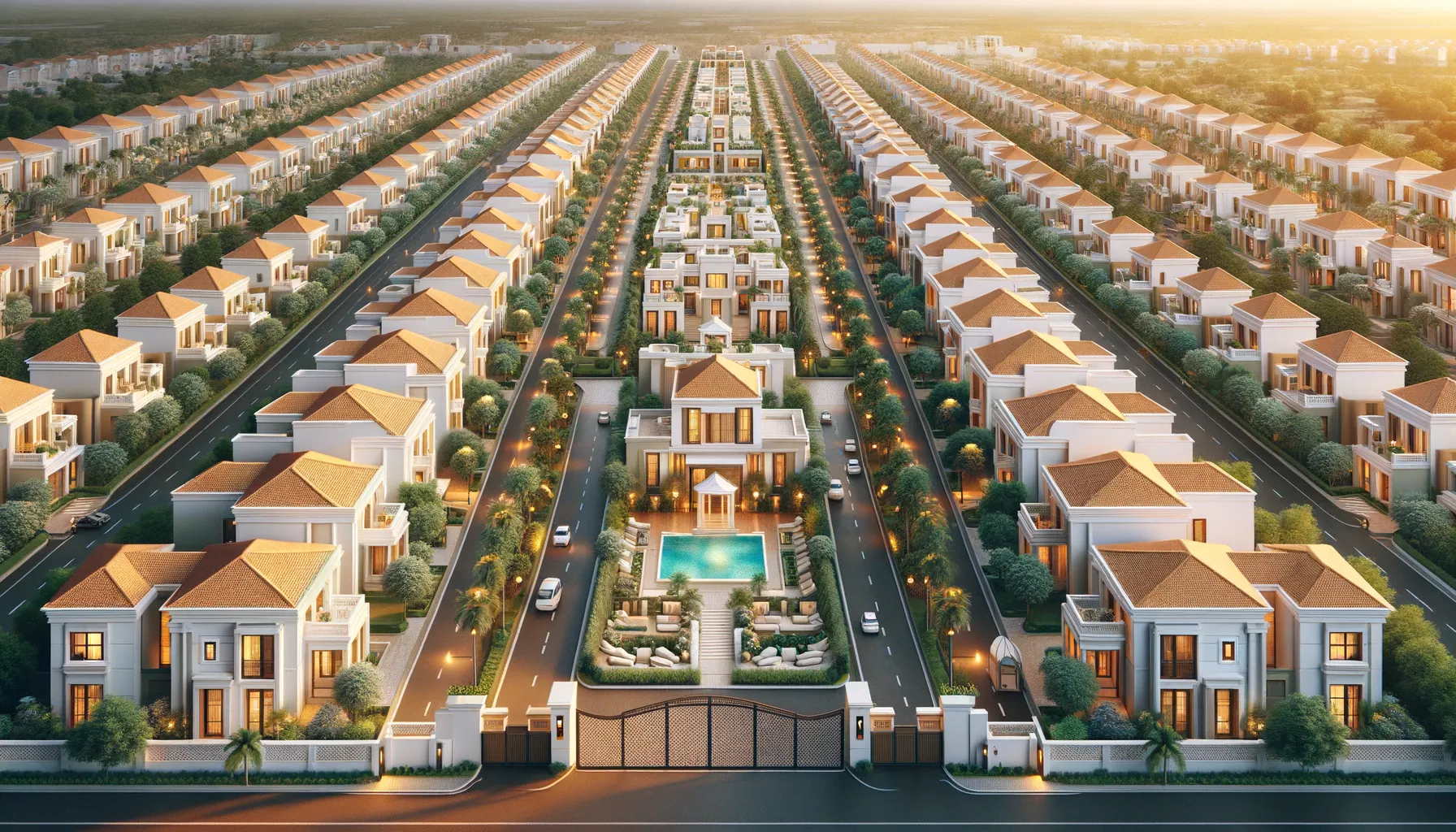 Aerial View - Towers & Villas